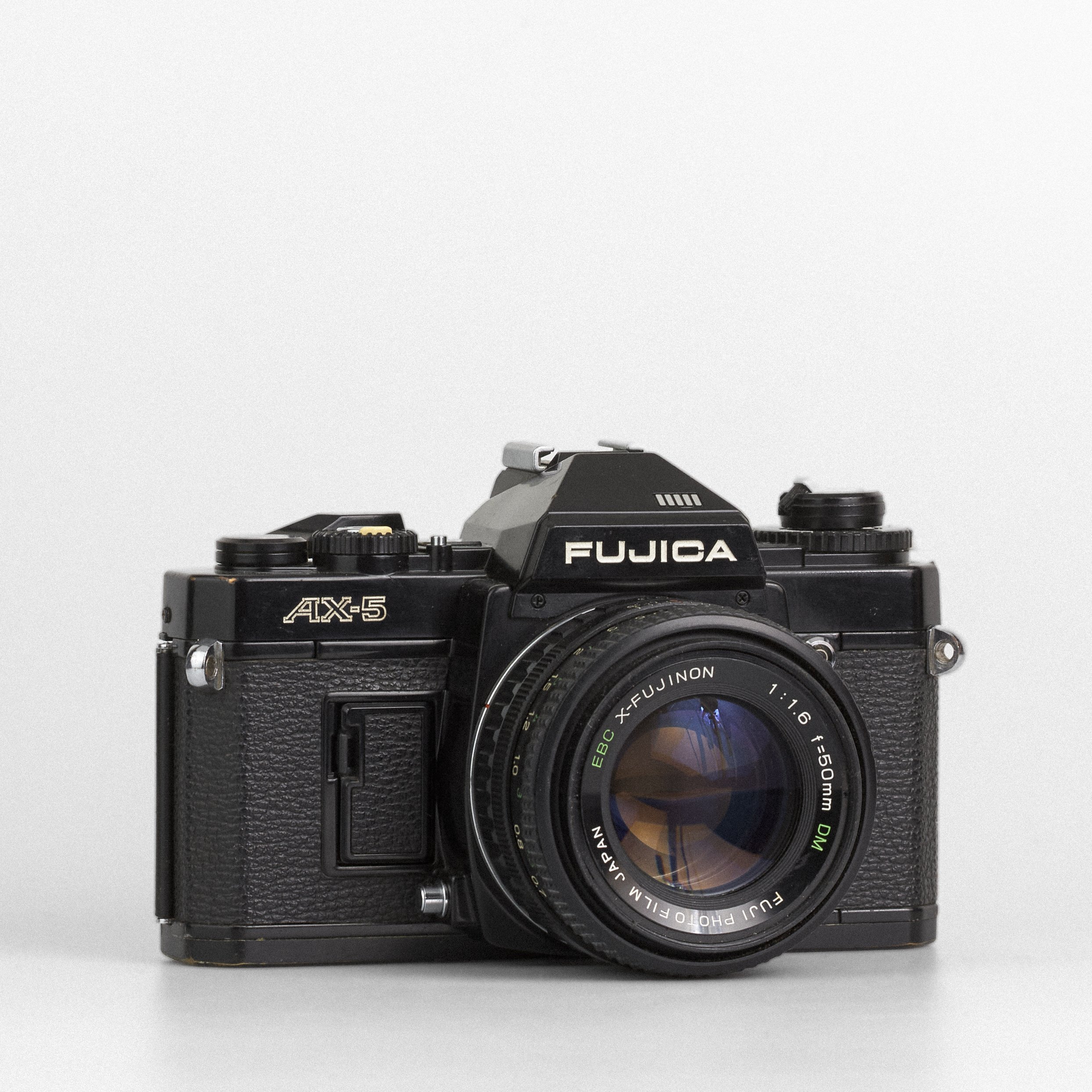 Fujica AX-5 + EBC X-Fujinon 50mm f/1.6 — Carmencita Film Cameras